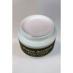 polvo acrílico rosa cristal 70gr